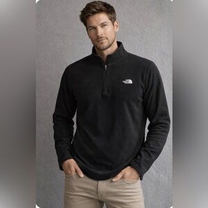 The North Face Black Fleece Quarter-Zip Pullover Men Size L